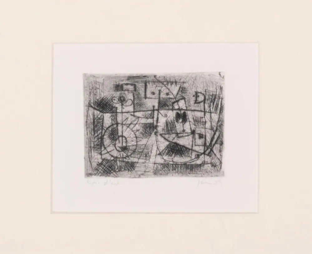 Офорт Jorn - La Tete Carrée