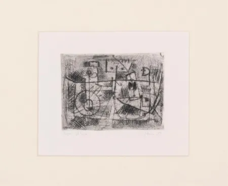 Офорт Jorn - La Tete Carrée