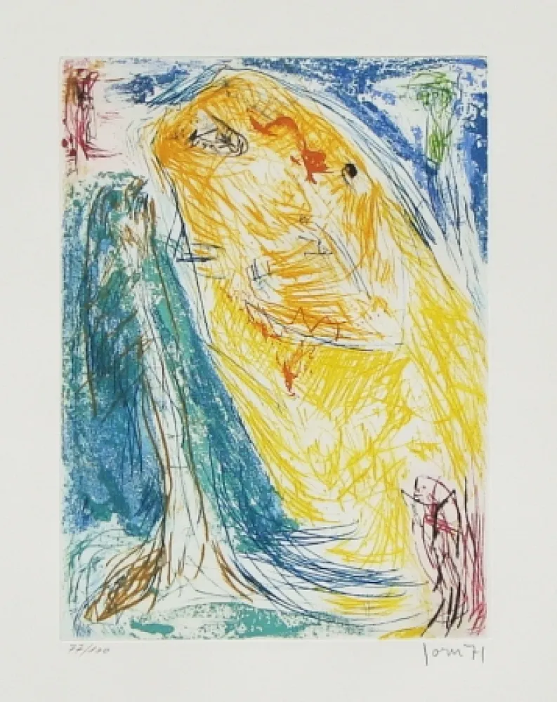 Офорт И Аквитанта Jorn - Le Tournedos canari