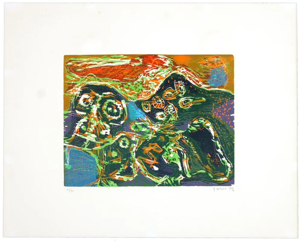 Гравюра На Дереве Jorn - L’enfer des jeux clos