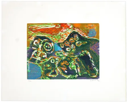 Гравюра На Дереве Jorn - L’enfer des jeux clos