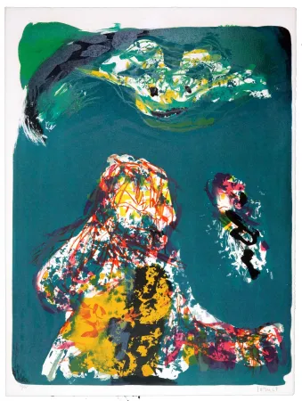 Литография Jorn - Liberté surveillée