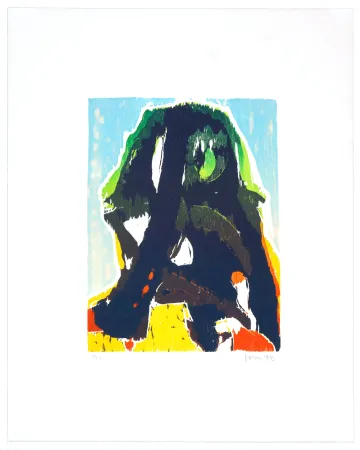 Литография Jorn - Nasabois - La laie qui se croit un sphinx