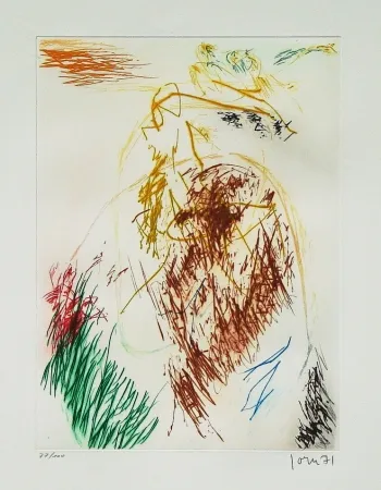 Офорт И Аквитанта Jorn - Pensées en l'air