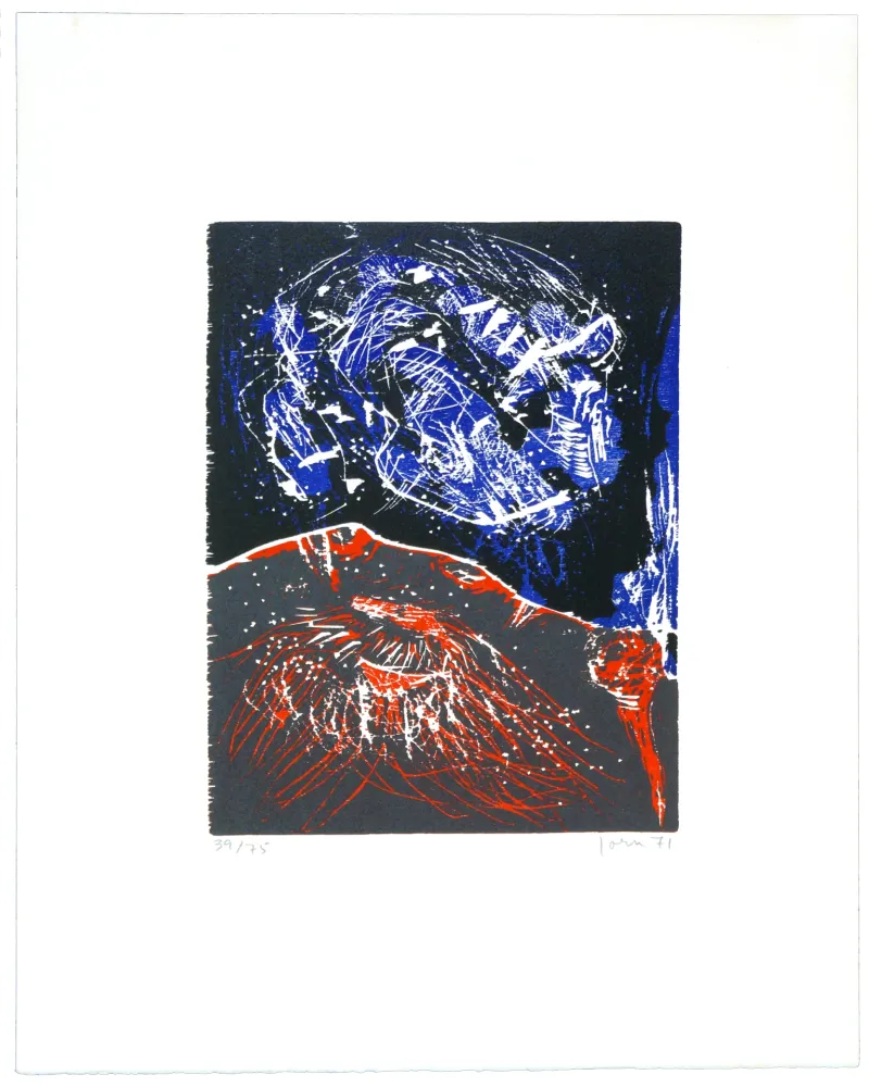 Гравюра На Дереве Jorn - Pierre qui roule