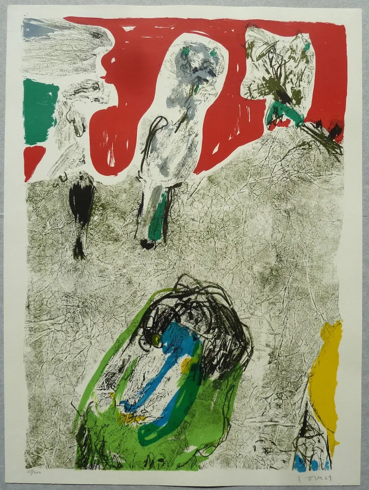 Литография Jorn - Sans titre