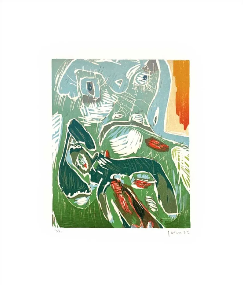 Гравюра На Дереве Jorn - Strabisme Pastoral