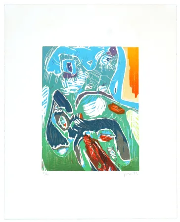 Гравюра На Дереве Jorn - Strabisme pastoral