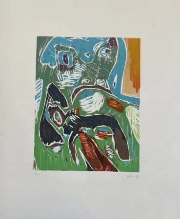 Гравюра На Дереве Jorn - Strabisme Pastoral