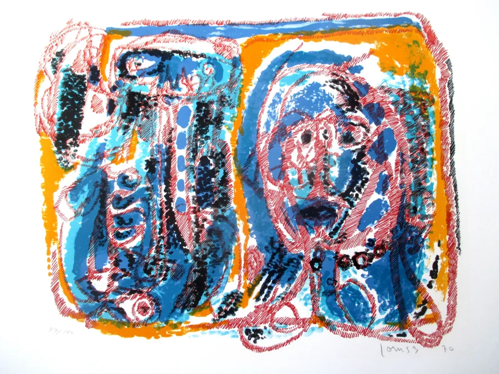 Литография Jorn - Tendresse Ratée