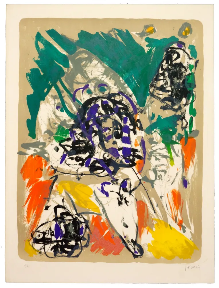 Литография Jorn - Trop tard