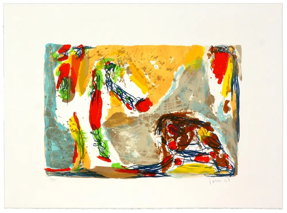 Литография Jorn - Trop tôt