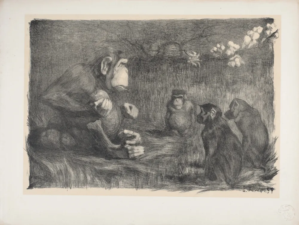 Литография Jouve - Le Jugement de Pâris, 1897