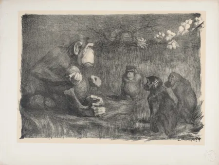 Литография Jouve - Le Jugement de Pâris, 1897