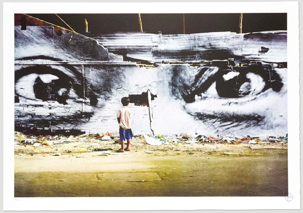 Литография Jr - Action in Phnom Penh, Peng Panh, Cambodia