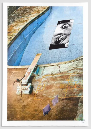 Литография Jr - Swimming Pool, Intercontinental Hotel, Verticale, Monrovia, Liberia, 2008