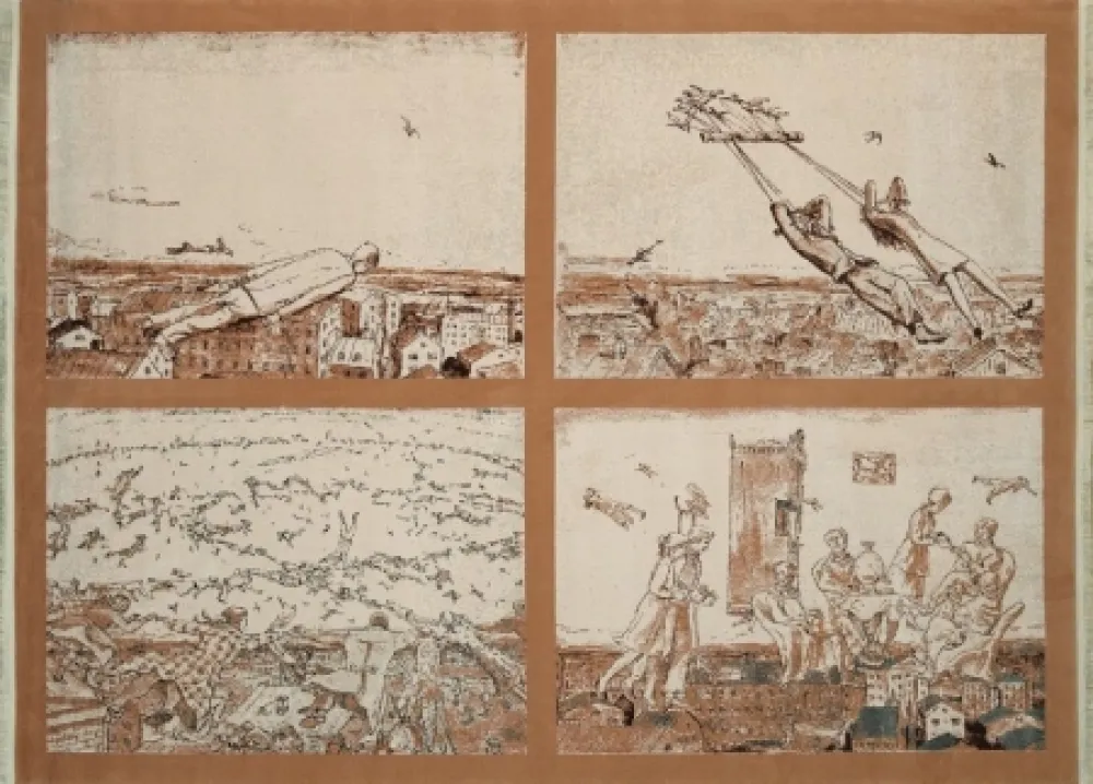 Многоэкземплярное Произведение Kabakov - The Flying #2