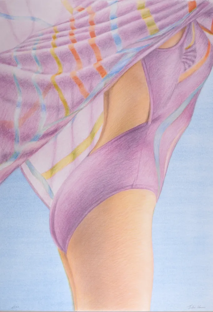 Литография Kacere - Nageur violet