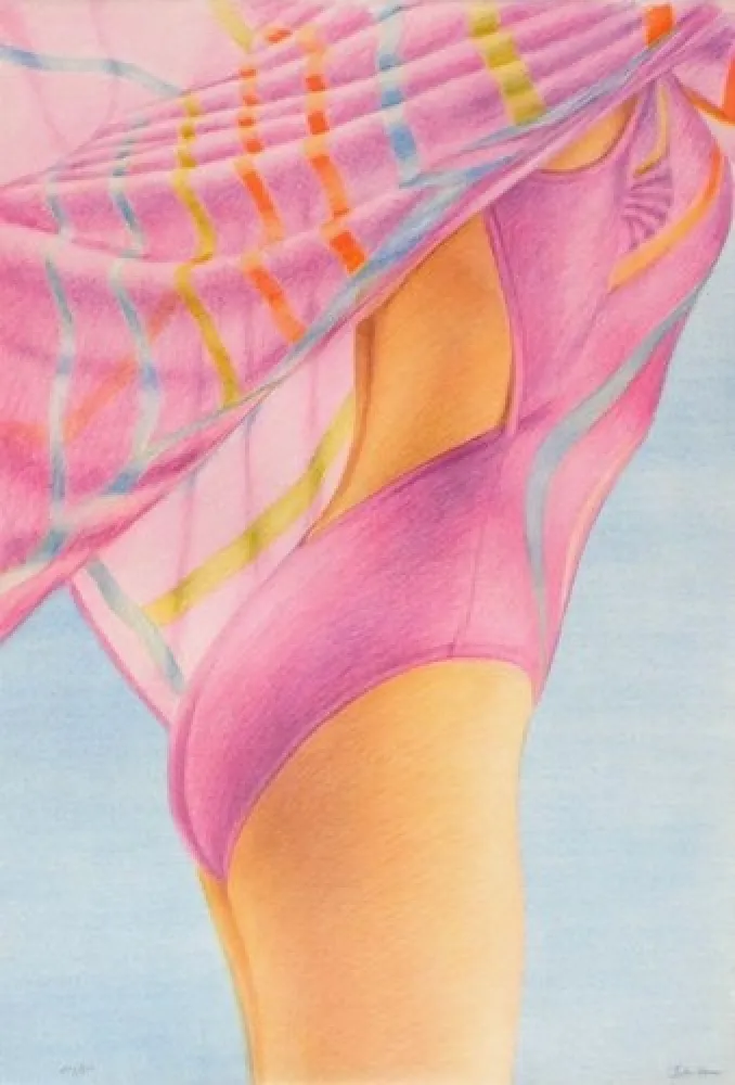 Литография Kacere - PURPLE SWIMMER (OLYMPICS OF BARCELONA)