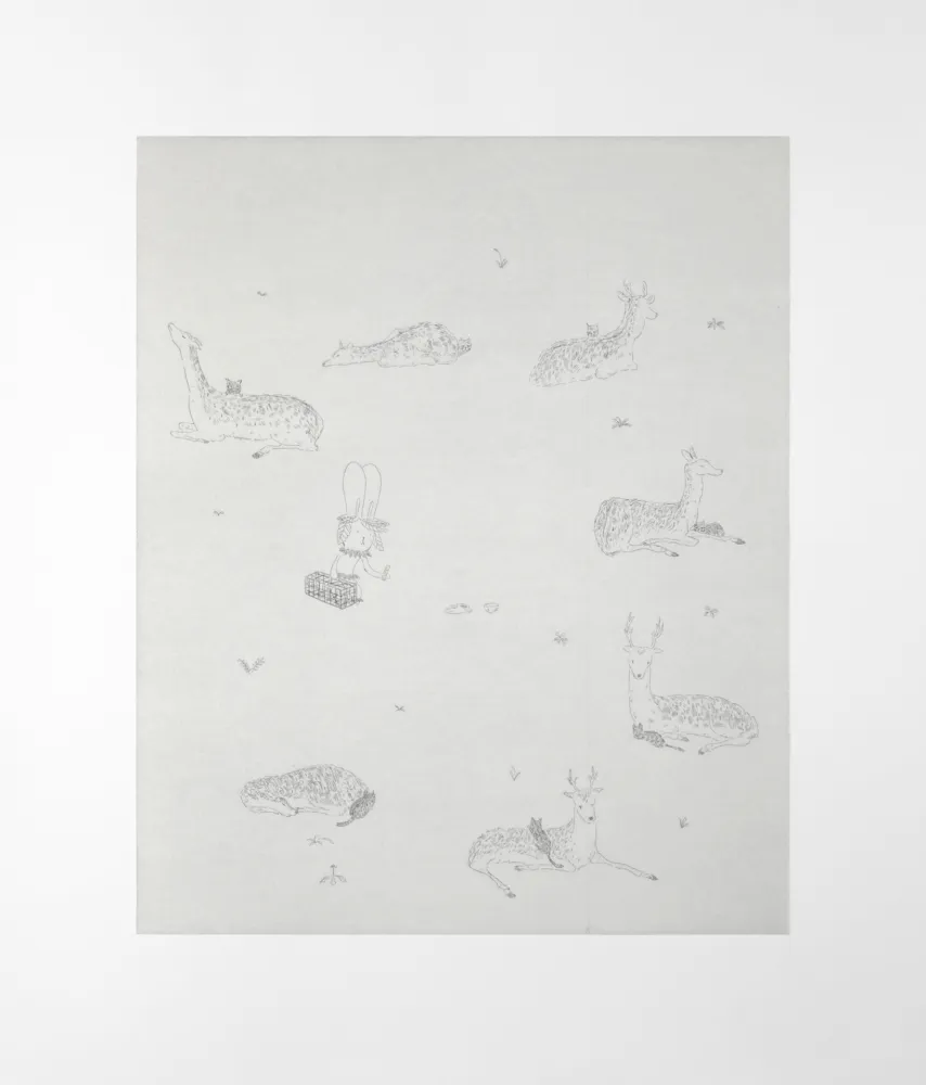 Гравюра Kaga - Catching of the 7 wild black cats