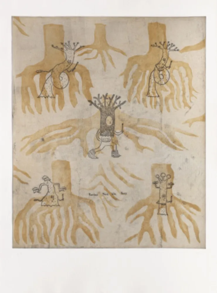 Гравюра Kaga - Painters think like trees