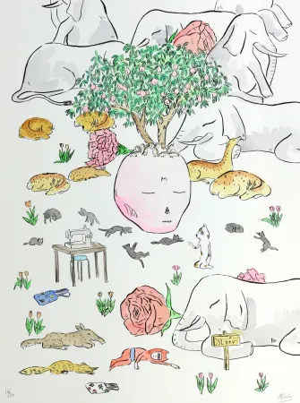 Многоэкземплярное Произведение Kaga - Peach tree