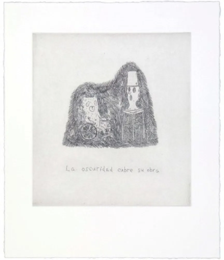 Гравюра Kaga - The darkness covers his work