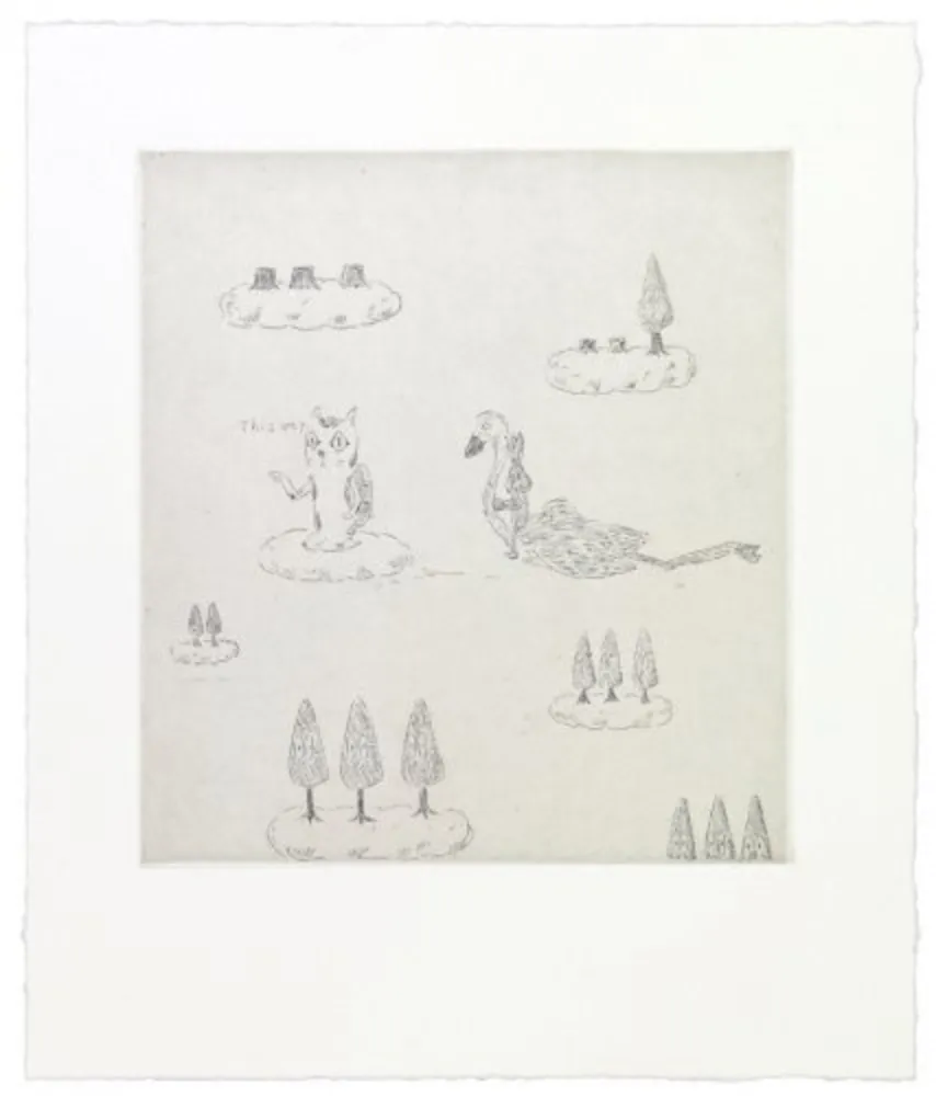 Гравюра Kaga - This way cat leads Robert