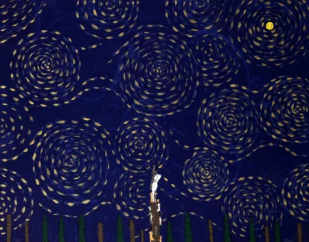 Литография Kaga - Usacchi - FULL MOON