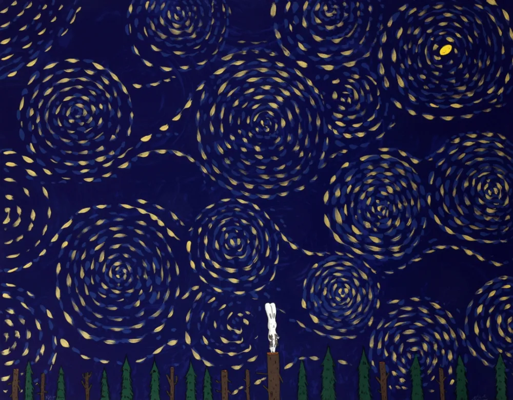 Литография Kaga -  Usacchi-Half moon