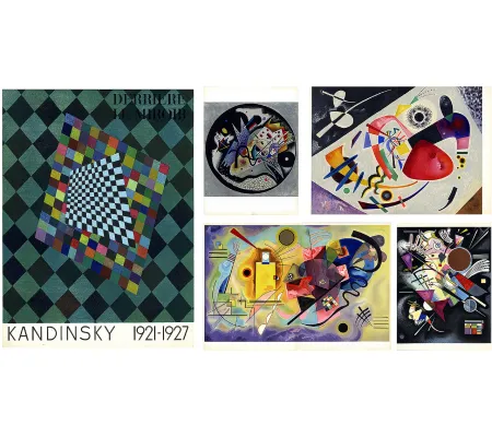 Иллюстрированная Книга Kandinsky - DERRIÈRE LE MIROIR N° 118. KANDINSKY 1921-1927 avec 5 lithographies en couleurs (1960)
