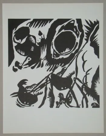 Гравюра На Дереве Kandinsky - Garten der Liebe