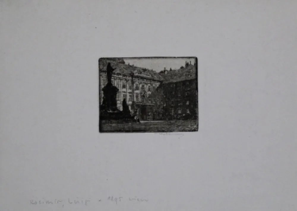 Гравюра Kasimir - Amalienhof (Hofburg), Vienna