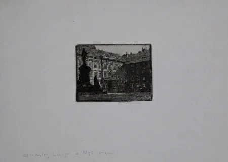 Гравюра Kasimir - Amalienhof (Hofburg), Vienna