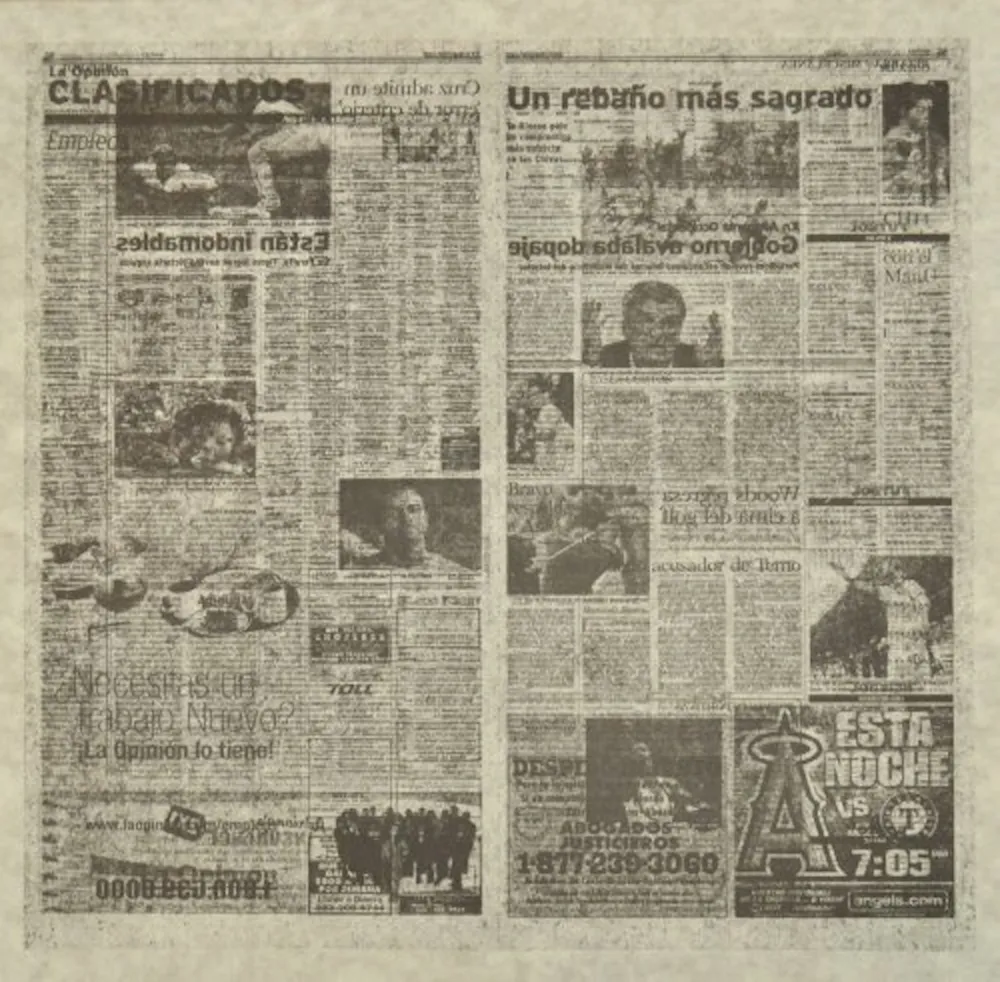 Литография Kassay - Untitled 2/8 (La Opinión)