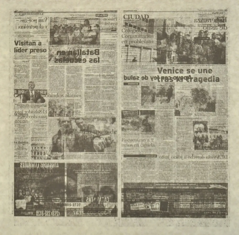 Литография Kassay - Untitled 5/8 (La Opinión)