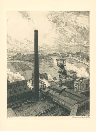 Гравюра Kätelhön - Blick ins Land