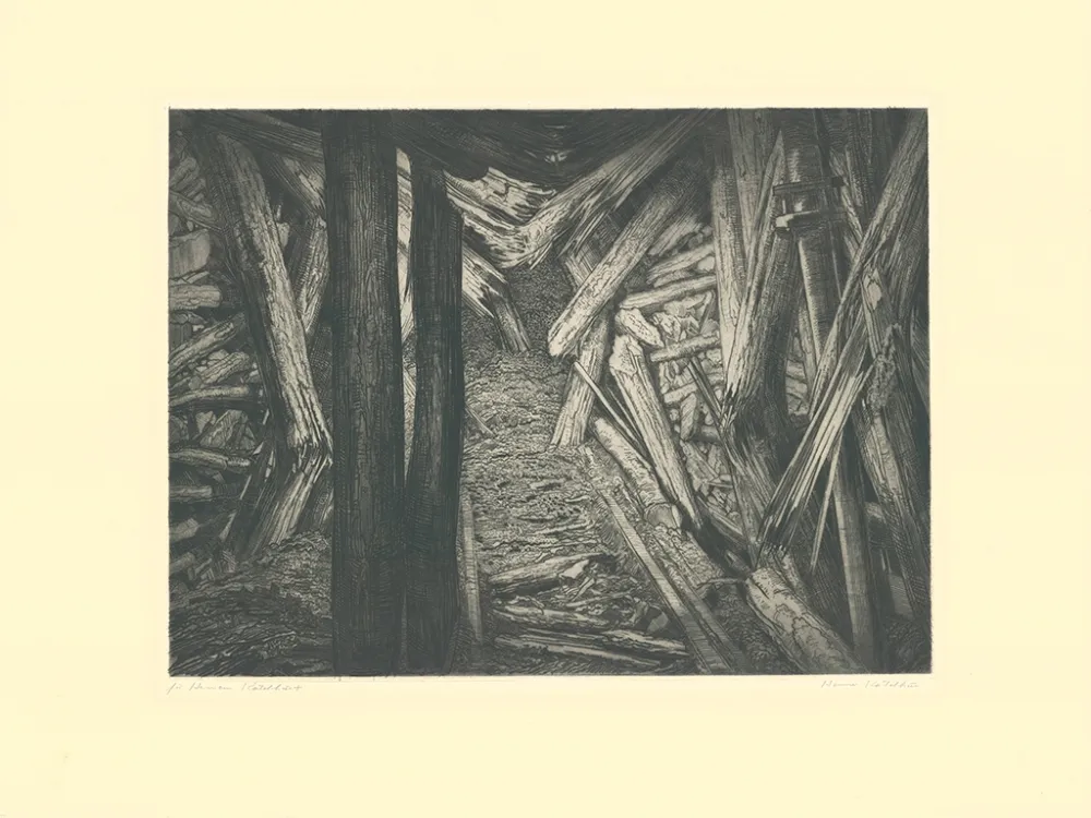 Гравюра Kätelhön - Gebirgsdruck