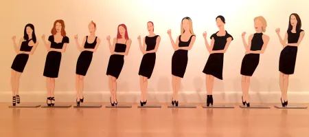 Нет Никаких Технических Katz - Black Dress Cutouts (set of 9)