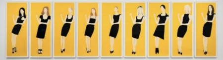 Многоэкземплярное Произведение Katz - Black Dress (Portfolio of 9)