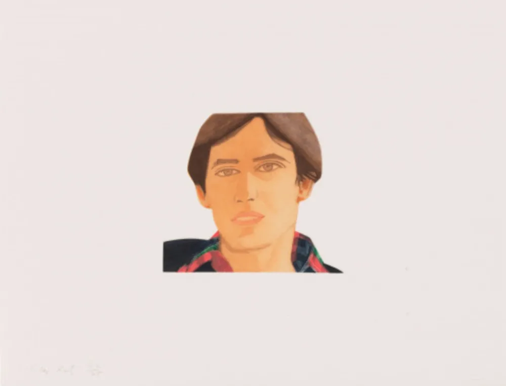 Акватинта Katz - Face of the Poet 2