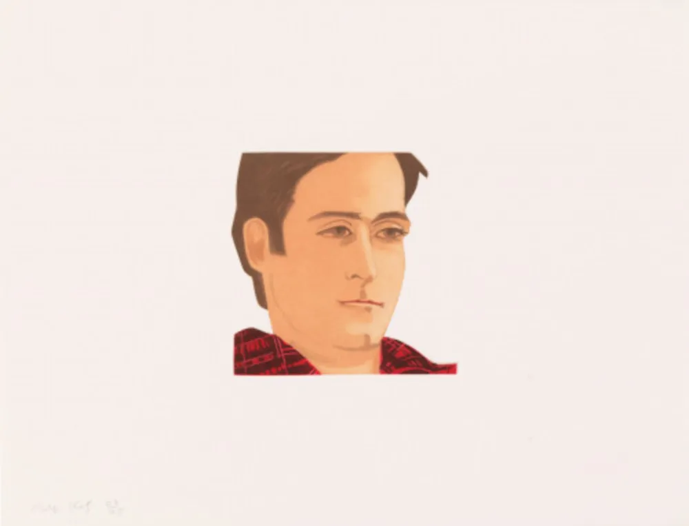 Акватинта Katz - Face of the Poet 3