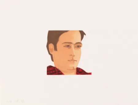 Акватинта Katz - Face of the Poet 3