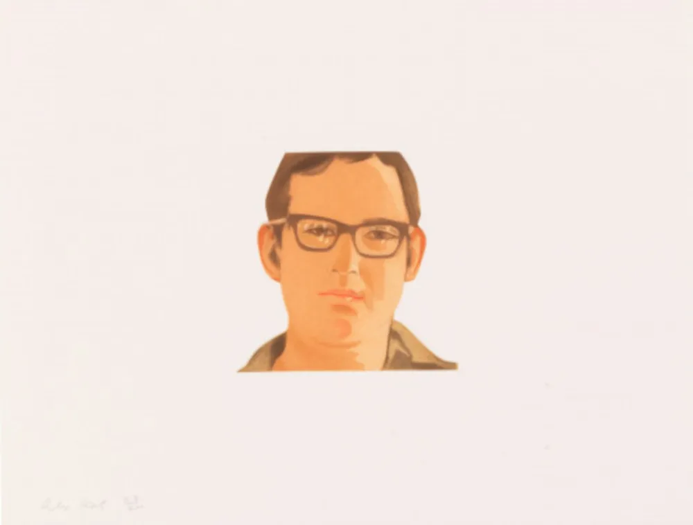 Акватинта Katz - Face of the Poet 5