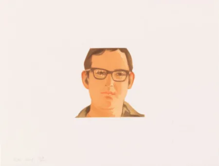 Акватинта Katz - Face of the Poet 5