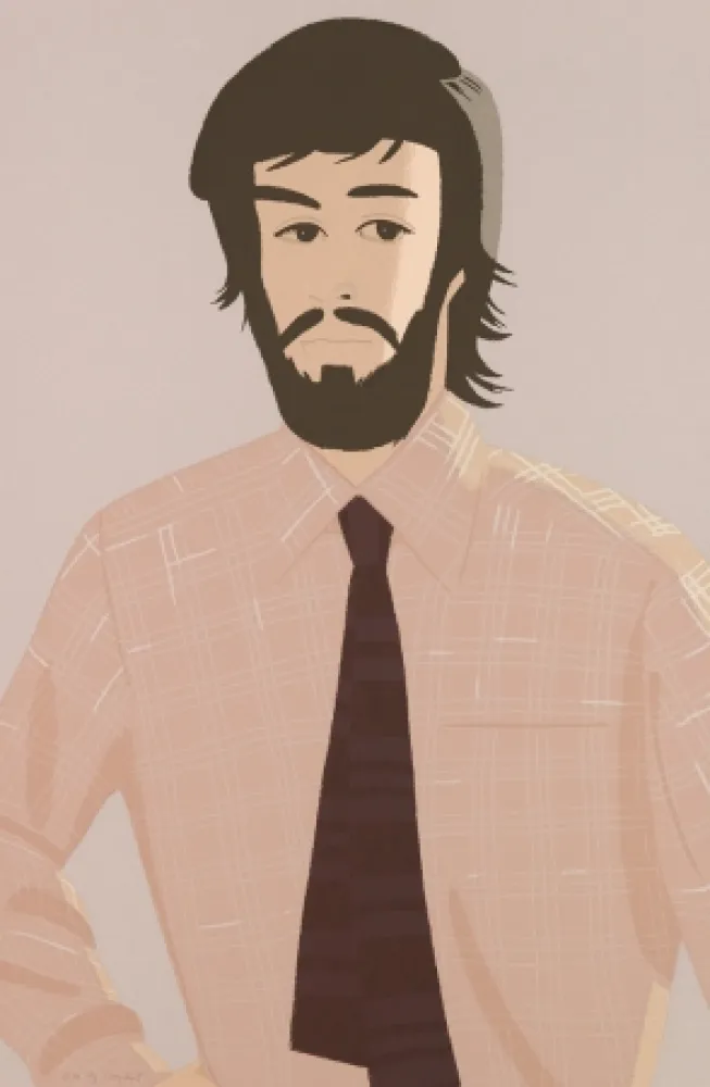 Сериграфия Katz - Plaid Shirt I