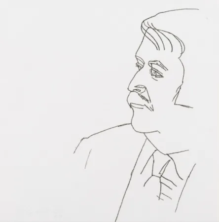 Гравюра Katz - Seated Man