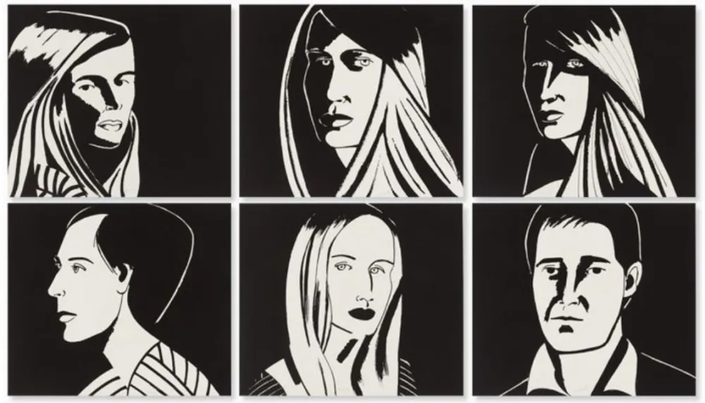 Акватинта Katz - Six Portraits (Aquatint)