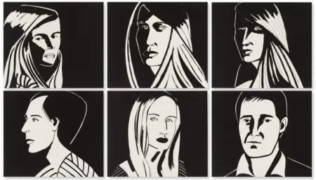 Акватинта Katz - Six Portraits (Aquatint)