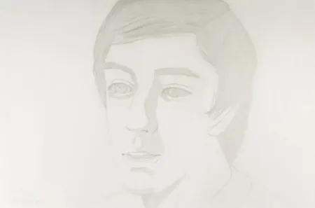 Офорт И Аквитанта Katz - Vincent with Open Mouth